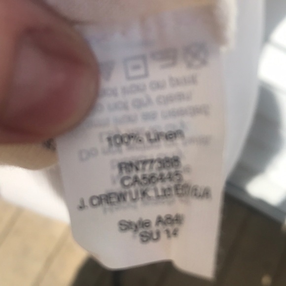 J. Crew linen anchor top super cute - Picture 4 of 6